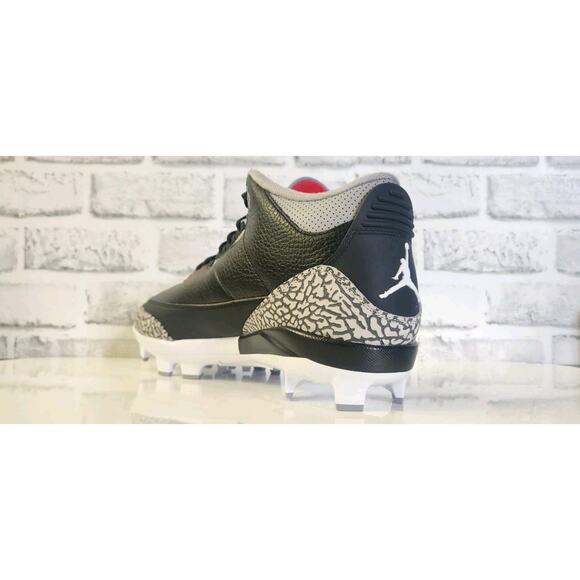 Nike Jordan 3 Retro MCS Black Fire Red Cement Grey FZ8627-001 Men's Size 12.5 - Picture 5 of 6